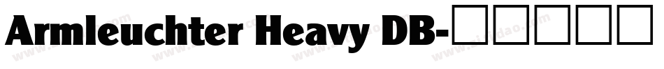 Armleuchter Heavy DB字体转换